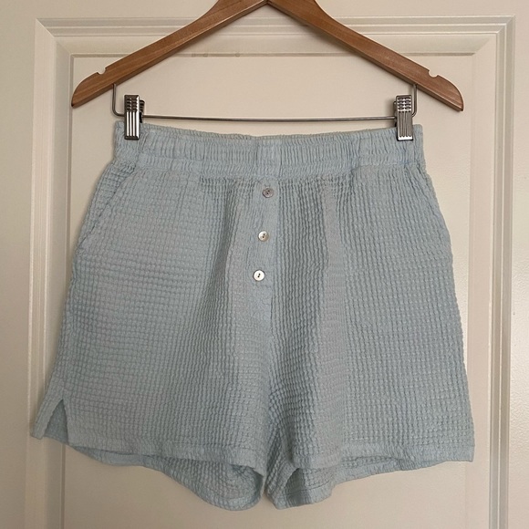 DONNI Waffle short in SKY / size small - Picture 1 of 4